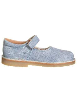 Leder-Spangenballerinas "Nashville" in Hellblau>El Naturalista Hot