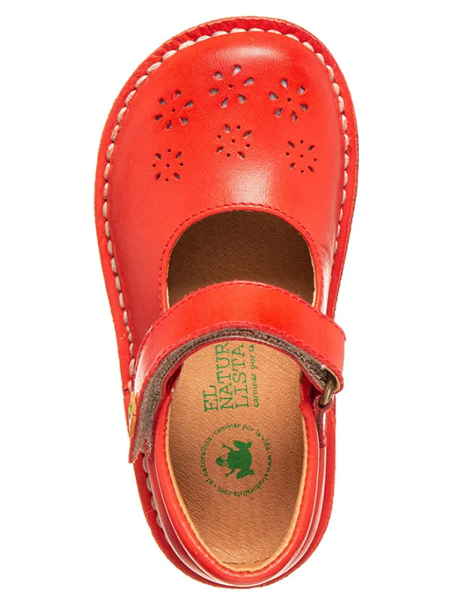 El Naturalista Ballerinas^Leder-Spangenballerinas "Nashville" in Rot