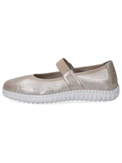 Leder-Spangenballerinas "Sylvia" in Gold>Caprice Hot