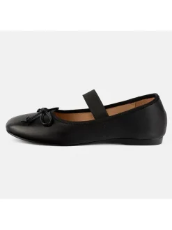 Leder-Spangenballerinas "Under Paris Sky" in Schwarz>loft37 Hot