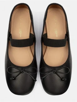 Leder-Spangenballerinas 
