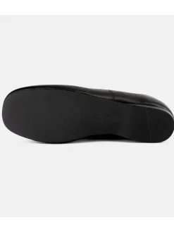 Leder-Spangenballerinas 