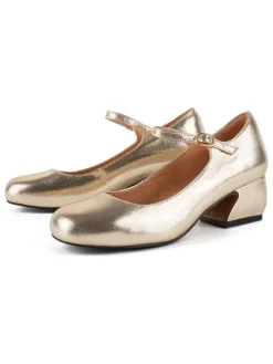 loft37 Pumps^Leder-Spangenpumps in Gold