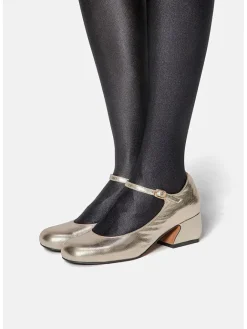 loft37 Pumps^Leder-Spangenpumps in Gold