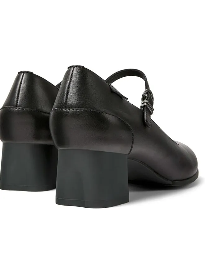 Leder-Spangenpumps in Schwarz>Camper Discount