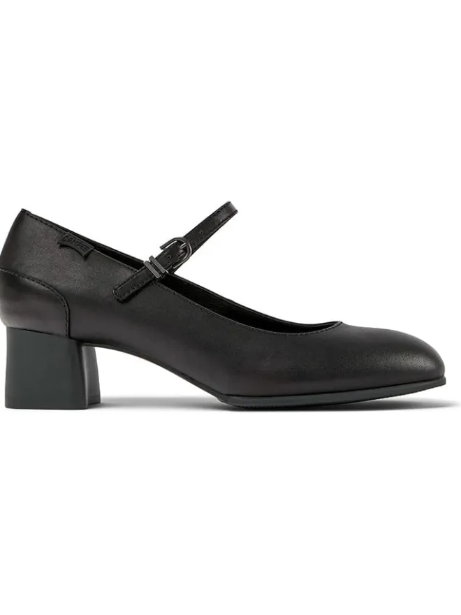 Leder-Spangenpumps in Schwarz>Camper Discount