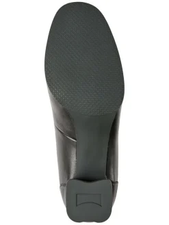 Leder-Spangenpumps in Schwarz><noscript><img width=