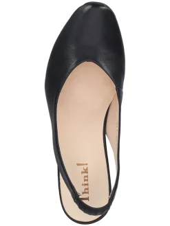 Leder-Spangenpumps in Schwarz><noscript><img width=