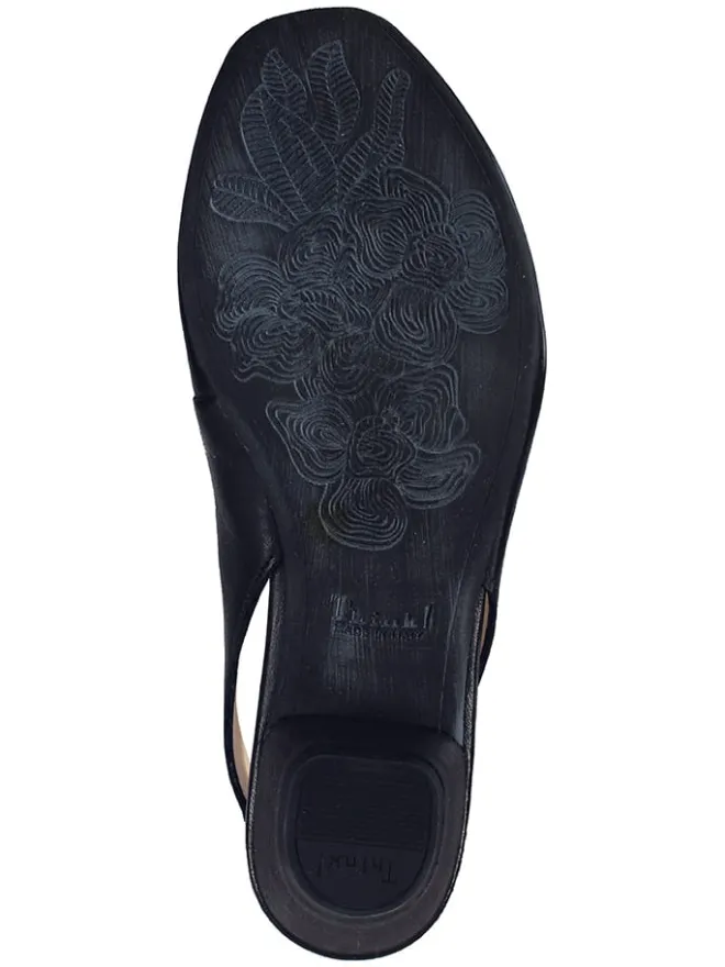 Leder-Spangenpumps in Schwarz>Think! Best