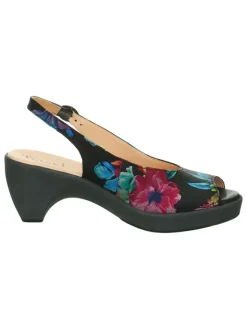 Leder-Spangenpumps in Schwarz><noscript><img width=