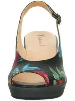 Leder-Spangenpumps in Schwarz><noscript><img width=