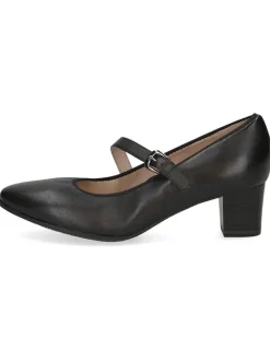 Caprice Pumps^Leder-Spangenpumps in Schwarz