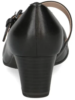 Caprice Pumps^Leder-Spangenpumps in Schwarz
