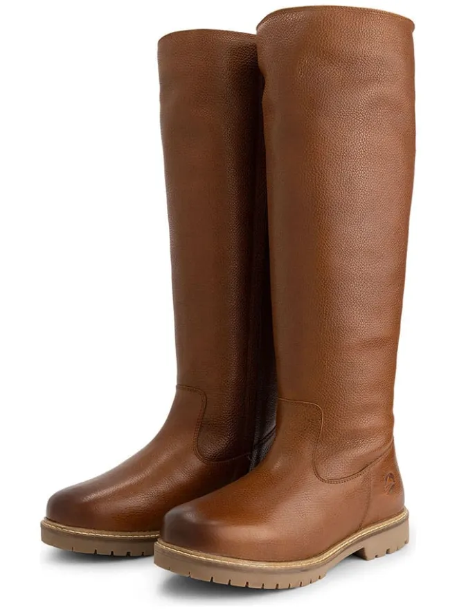 Leder-Stiefel "Dyreborg" in Hellbraun>TRAVELIN' Best