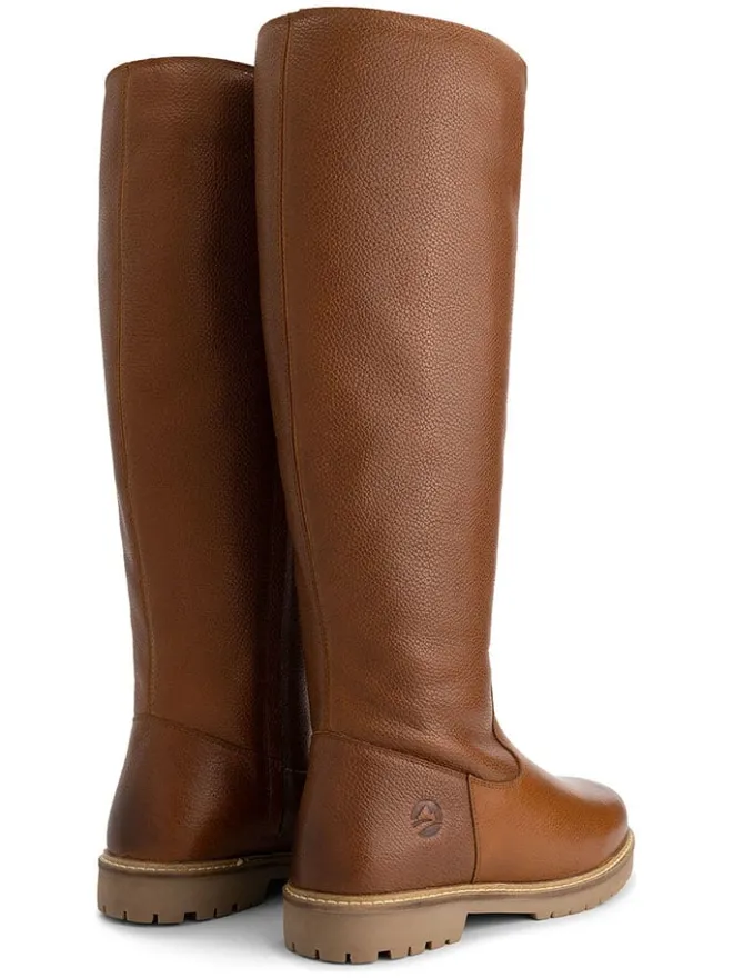 Leder-Stiefel "Dyreborg" in Hellbraun>TRAVELIN' Best