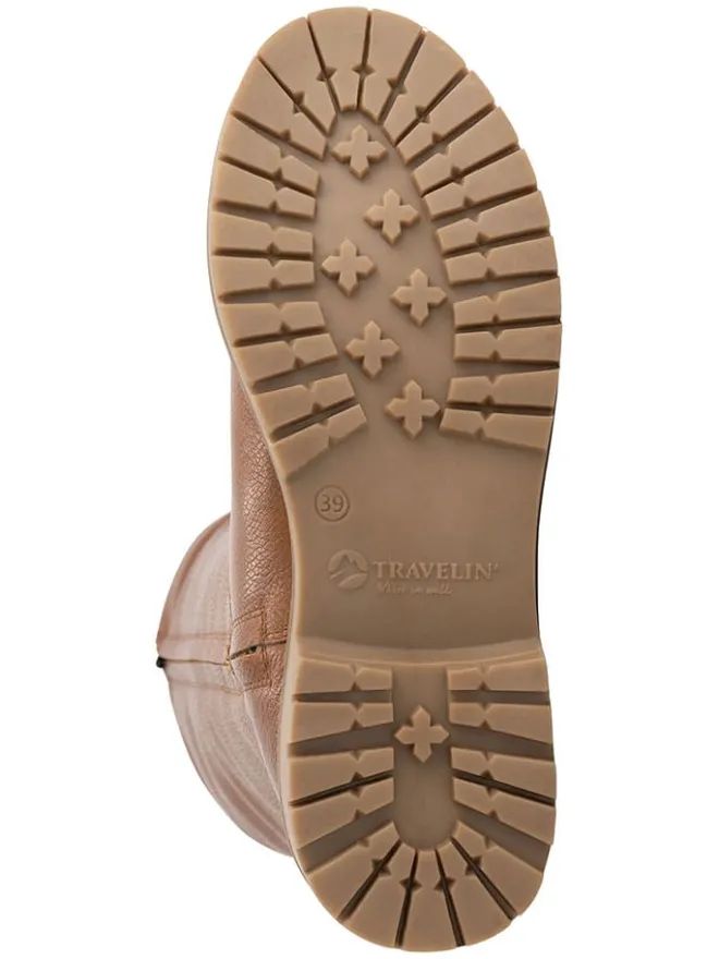 Leder-Stiefel "Dyreborg" in Hellbraun>TRAVELIN' Best