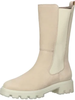 Leder-Stiefel in Beige>Paul Green Clearance