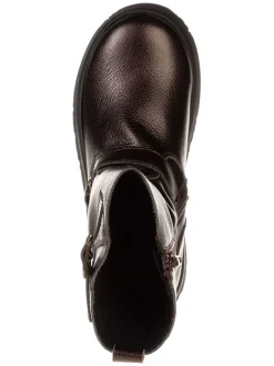 Leder-Stiefel in Braun><noscript><img width=