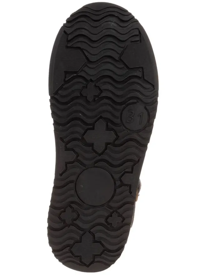 Leder-Stiefel in Braun>lamino Discount