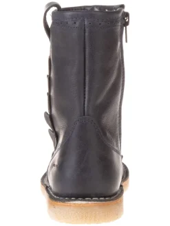 POM POM Stiefel & Boots·Stiefel^Leder-Stiefel in Dunkelblau