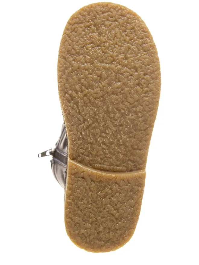 Leder-Stiefel in Dunkelblau>kmins Outlet