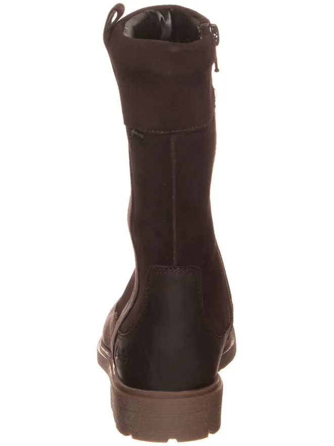 Leder-Stiefel in Dunkelbraun>Clarks Sale
