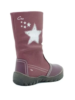 Ciao Stiefel & Boots·Stiefel^Leder-Stiefel in Dunkelrot