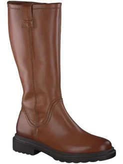 Leder-Stiefel in Hellbraun>Paul Green New