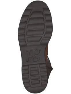 Leder-Stiefel in Hellbraun><noscript><img width=