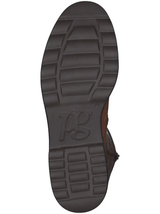 Leder-Stiefel in Hellbraun>Paul Green New