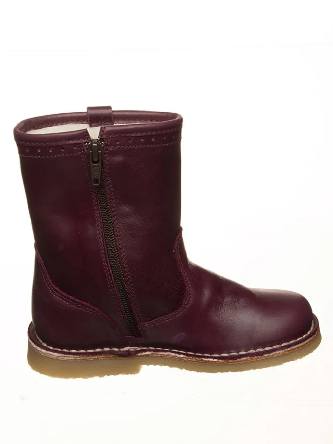 POM POM Stiefel & Boots·Stiefel^Leder-Stiefel in Lila