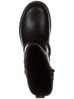 Leder-Stiefel in Schwarz><noscript><img width=