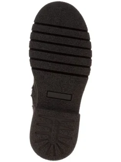Leder-Stiefel in Schwarz><noscript><img width=