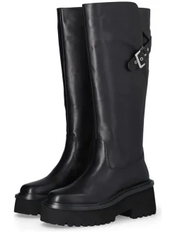 Leder-Stiefel in Schwarz>Liu Jo