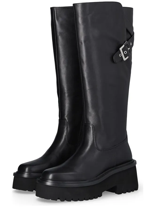 Leder-Stiefel in Schwarz>Liu Jo