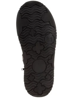 Leder-Stiefel in Schwarz><noscript><img width=