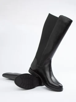 Leder-Stiefel in Schwarz>JOLANA & FENENA Sale