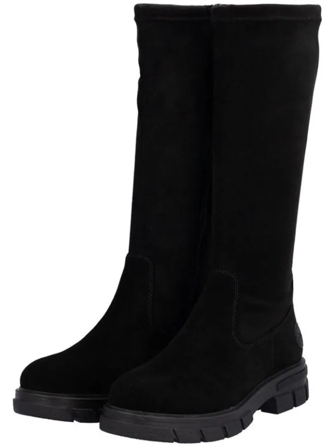 rieker Stiefel & Boots^Leder-Stiefel in Schwarz
