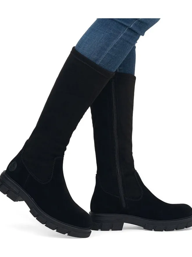 rieker Stiefel & Boots^Leder-Stiefel in Schwarz
