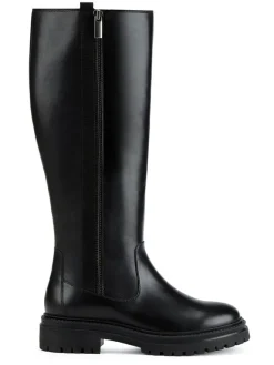 Geox Stiefel & Boots^Leder-Stiefel "Iridea" in Schwarz