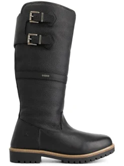 Leder-Stiefel "Kodiak" in Schwarz>TRAVELIN' Clearance