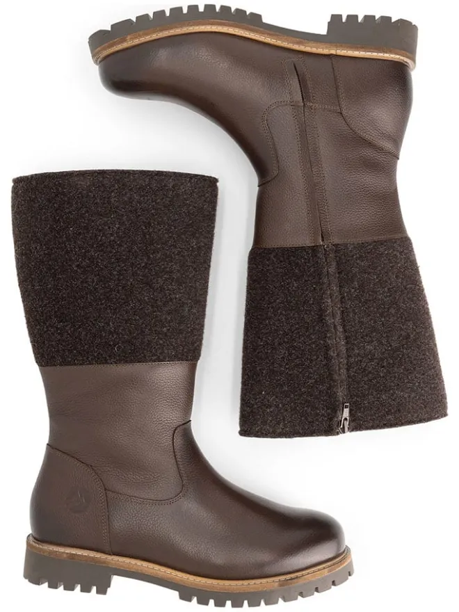 TRAVELIN' Stiefel & Boots^Leder-Stiefel "Lagen" in Braun