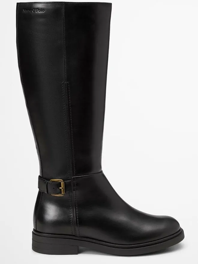 Leder-Stiefel "Paula" in Schwarz>Marc O'Polo Shoes New