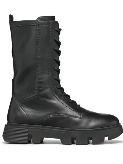 Leder-Stiefel "Vilde" in Schwarz>Geox Online