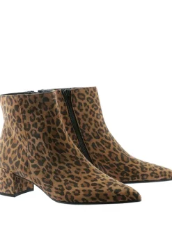 Högl Stiefeletten^Leder-Stiefeletten "Beatrice" in Hellbraun/ Schwarz