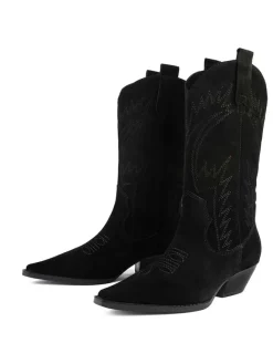 loft37 Stiefeletten^Leder-Stiefeletten "Crush On U" in Schwarz