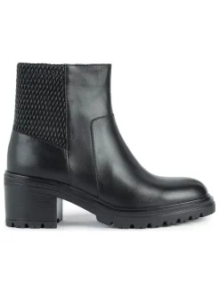 Leder-Stiefeletten "Damiana" in Schwarz>Geox Sale