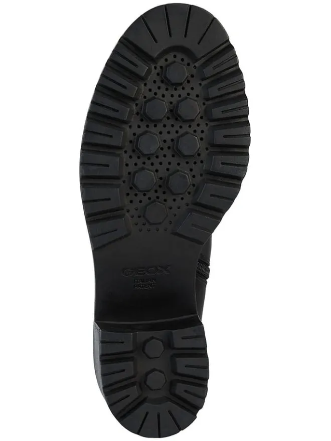 Leder-Stiefeletten "Damiana" in Schwarz>Geox Sale
