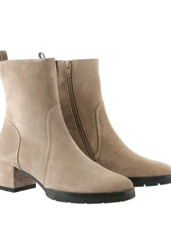 Leder-Stiefeletten "Diana" in Beige>Högl
