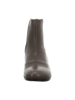 Leder-Stiefeletten in Braun><noscript><img width=
